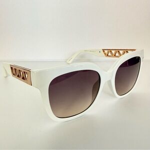 NEW!!! Guess women white sunglasses GU7691 21F Authentic
